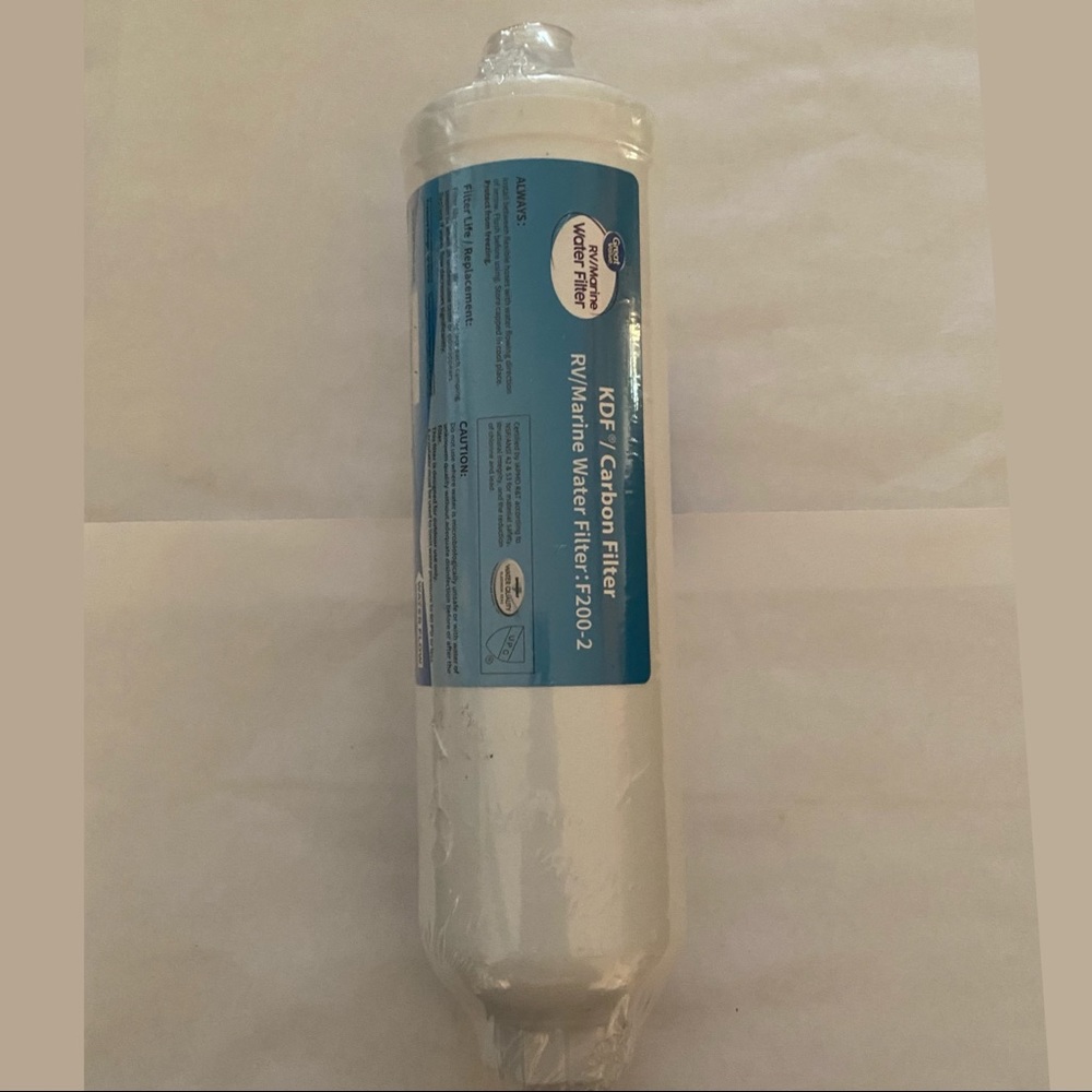 Great Value RV/Marine Water Filter KDF/Carbon Filter F200-2